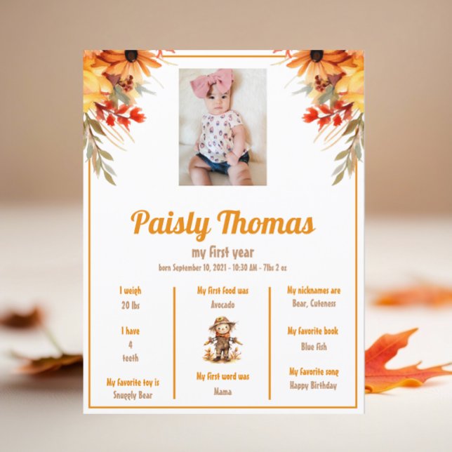 Blomsterkolsgård 1:a födelsedag - milstolpe Poster (Skapare uppladdad)