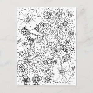 Blomsterkonglomerat Vykort