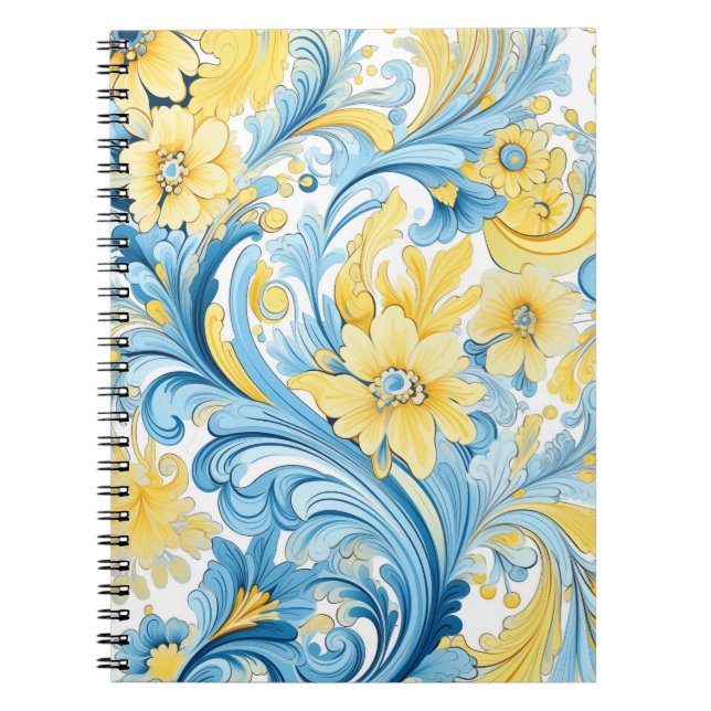 Blomsterkonst i ukrainska motiv  anteckningsbok (Framsidan)