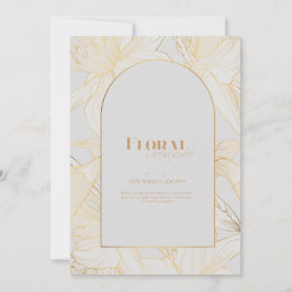 Blomsterkonst i vår. inbjudningar