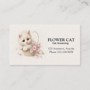 Blomsterkorg Kattunge Visitkort