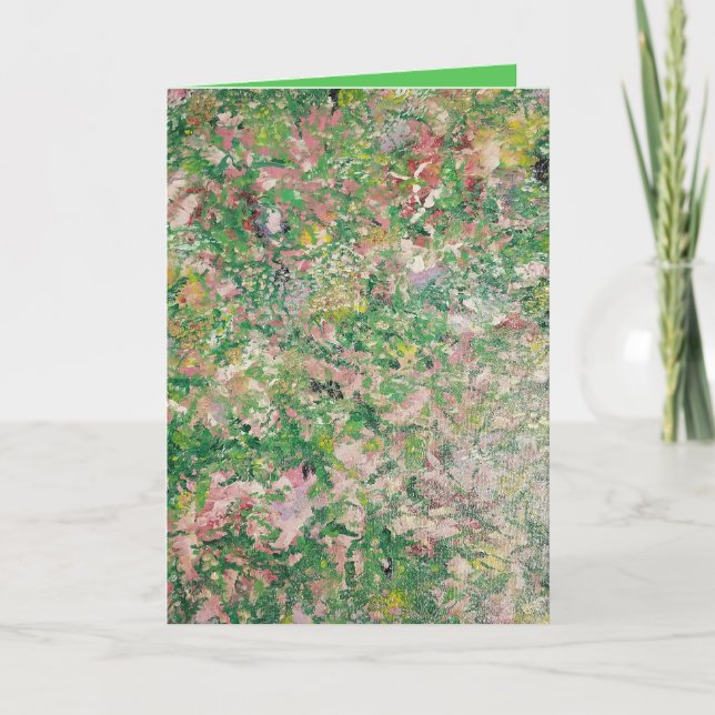 Blomsterkort för abstrakt tack kort (Framsida)