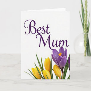 Blomsterkort för Bästa Mamma Kort