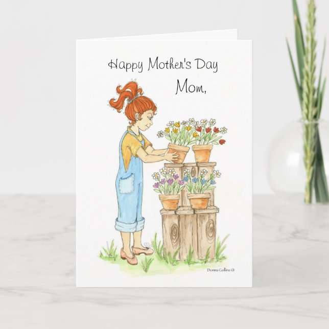 Blomsterkort i mors dag kort (Framsida)