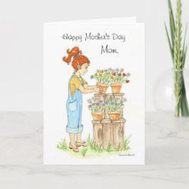 Blomsterkort i mors dag kort