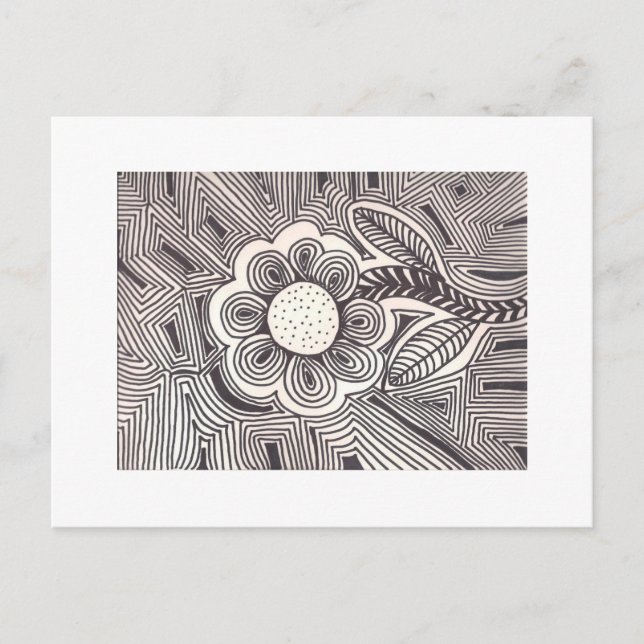 Blomsterkort Vykort (Framsida)