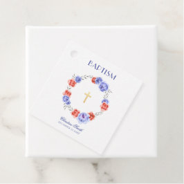 Blomsterkrans med pion Pojke Flicka Dop Dopceremon Gåvor Etiketter