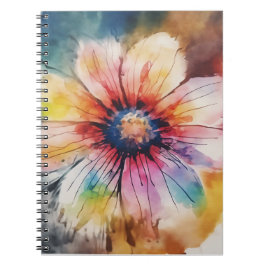 Blomsterlig Explosion av Färger Anteckningsbok