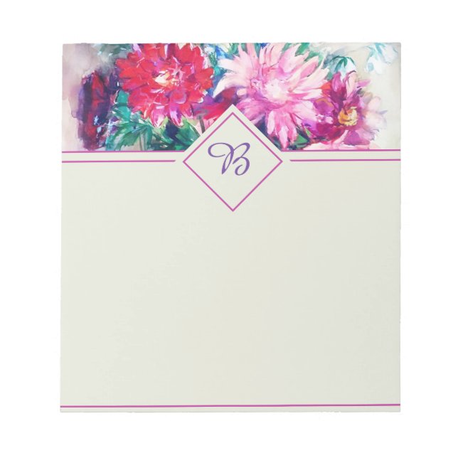 Blomstermålning Anteckningsblock (Framsida)