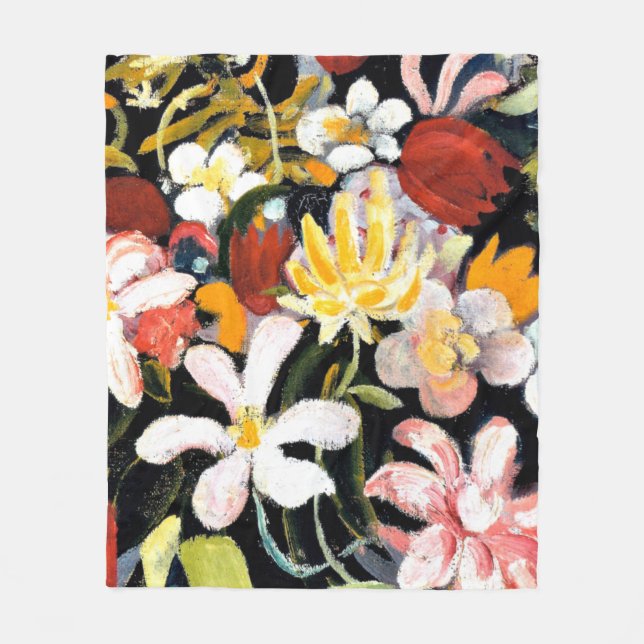 Blomstermatta  fleecefilt (Framsidan)