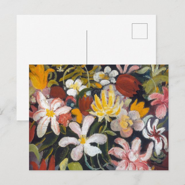 Blomstermattan | Auguste Macke | Vykort (Fram/baksida)