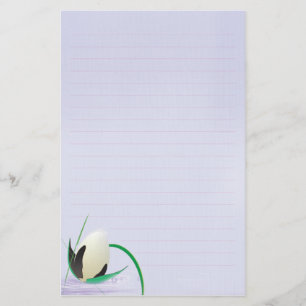 Blomsterpapper i vatten brevpapper