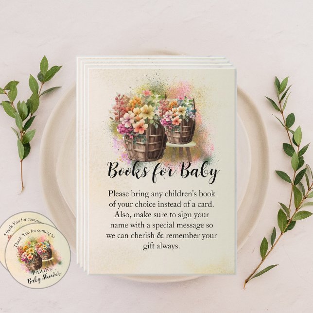 Blomsterpil för babyskor i Bokar Tilläggskort (Skapare uppladdad)