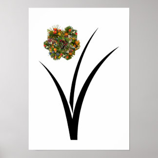 Blomsterplakat Poster