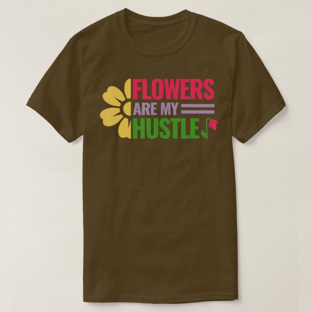  blomsterplanterare, blomsterflorister t shirt (Design framsida)