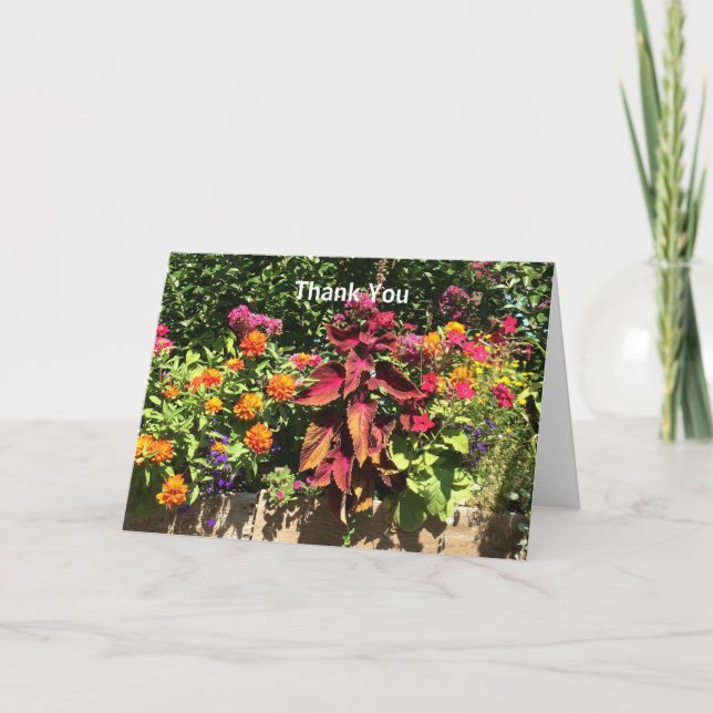 Blomsterplanterare Tack Kort (Framsida)