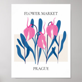 Blomsterprisvärd Prag Poster