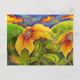 Blomsterresa vykort