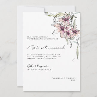 blomsterröda liljor presentationskort - fotokort meddelande