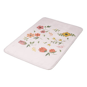 blomstersamling badrumsmatta