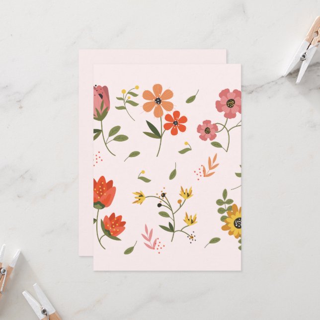 blomstersamling inbjudningar (Fram/Back In Situ)