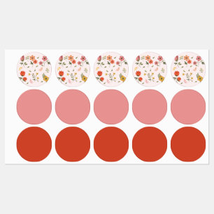 blomstersamling klistermärke
