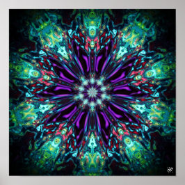 Blomsterskydd v2 - mönster pareidolia poster