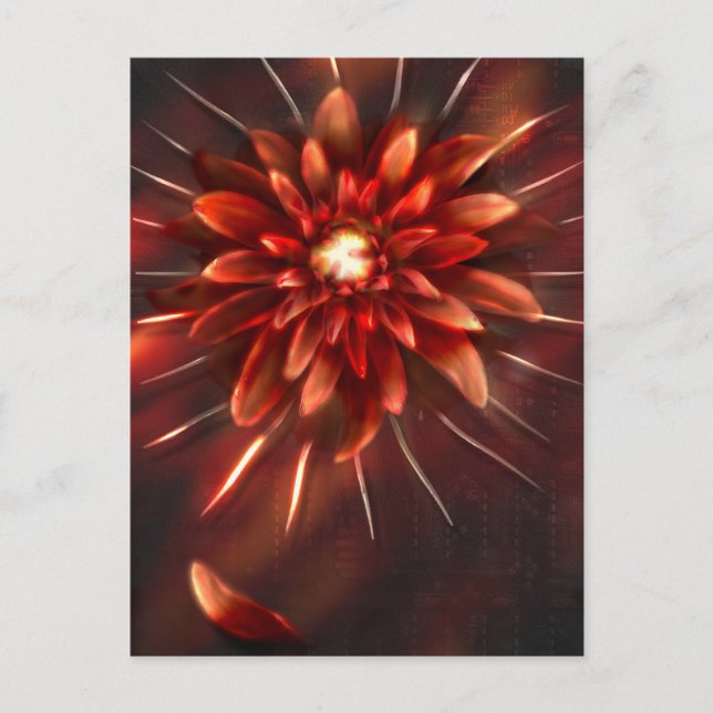 Blomsterslut - vykort (Framsida)