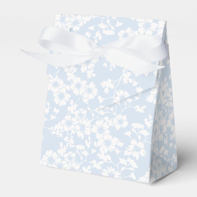 Blomsterställning - Pulverblå Presentaskar (Framsidan Sidan)