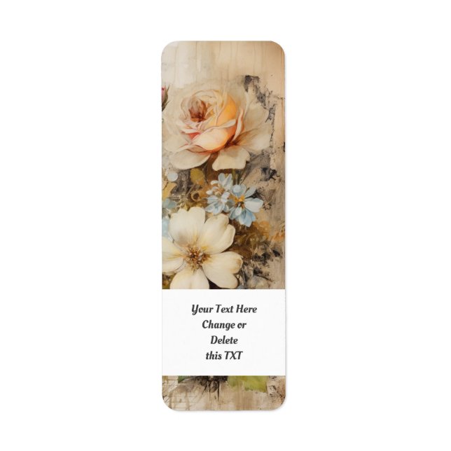 Blomsterträdgård 405c returadress etikett (Framsidan)