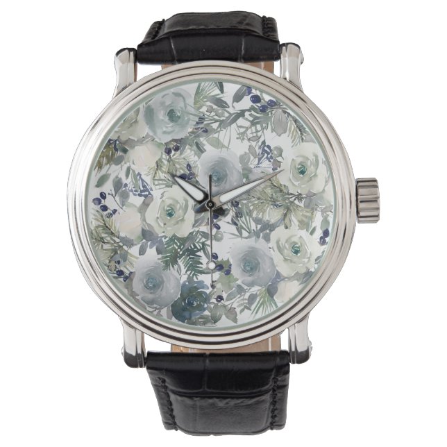 Blomsterträdgård Art Armbandsur (Framsida)