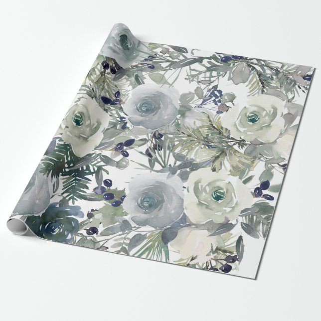 Blomsterträdgård Art Presentpapper (Utrullad)