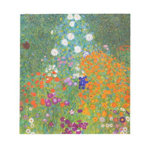 blomsterträdgård av Gustav Klimt Anteckningsblock