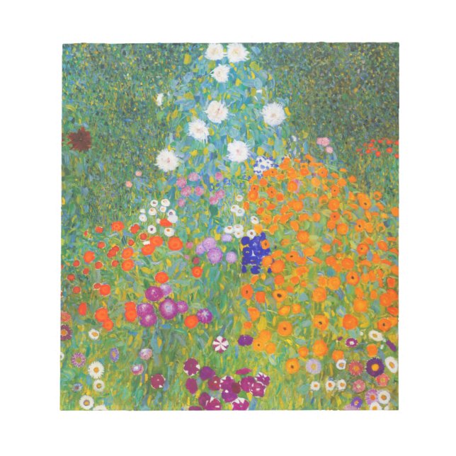 Blomsterträdgård av Gustav Klimt Anteckningsblock (Framsida)
