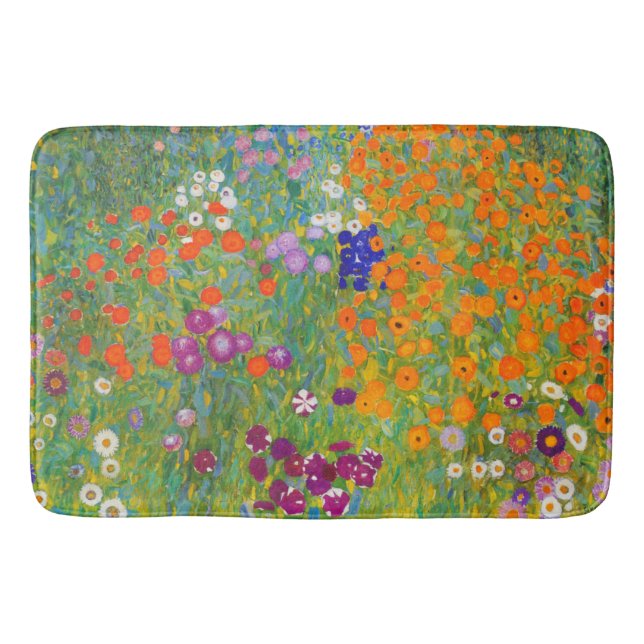 Blomsterträdgård av Gustav Klimt Badrumsmatta (Framsidan)