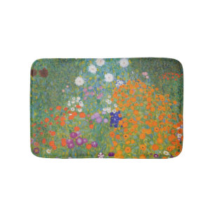 Blomsterträdgård av Gustav Klimt Badrumsmatta