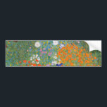 Blomsterträdgård (av Gustav Klimt) Bildekal<br><div class="desc">Denna formgivning präglas av den österrikiska konstnären Gustav Klimt (1862-1918). Det är en bild av en vacker blomsterträdgård i Klimts typiska imponerande stil. Blommorna ser nästan ut som om de flödar och det är omöjligt att inte känna sig upplyst av sin skönhet. Det ursprungliga arbetet slutfördes 1907 och dess tyska...</div>