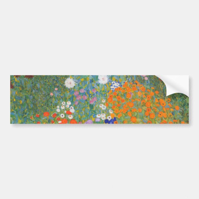 Blomsterträdgård (av Gustav Klimt) Bildekal (Framsidan)