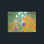Blomsterträdgård av Gustav Klimt Canvastryck<br><div class="desc">Gustav Klimt målade en blomsterträdgård på ett vackert sätt. Fantastisk och vackra blommor passar bara vackra på många typer av underbara produkter och presentidéer.</div>
