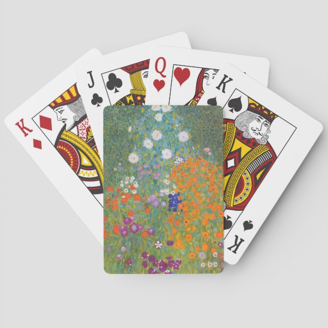 Blomsterträdgård (av Gustav Klimt) Casinokort (Baksidan)