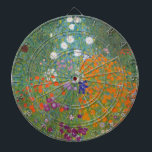 Blomsterträdgård (av Gustav Klimt) Darttavla<br><div class="desc">Denna formgivning präglas av den österrikiska konstnären Gustav Klimt (1862-1918). Det är en bild av en vacker blomsterträdgård i Klimts typiska imponerande stil. Blommorna ser nästan ut som om de flödar och det är omöjligt att inte känna sig upplyst av sin skönhet. Det ursprungliga arbetet slutfördes 1907 och dess tyska...</div>