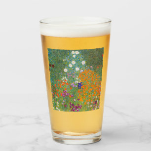 Blomsterträdgård (av Gustav Klimt) Glaskopp