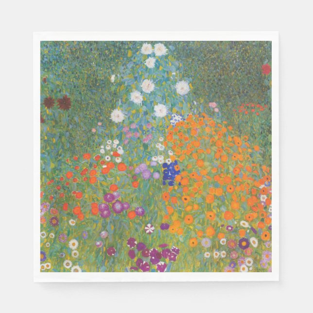 Blomsterträdgård (av Gustav Klimt) Pappersservett (Framsidan)