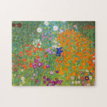 Blomsterträdgård av Gustav Klimt Pussel<br><div class="desc">Besök min butik om du vill ha mer intressant design och fler valmöjligheter för färg.
=> zazzle.com/colorfulworld*</div>