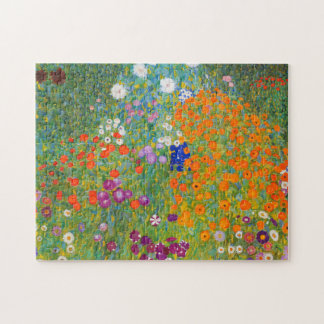 Blomsterträdgård av Gustav Klimt Pussel