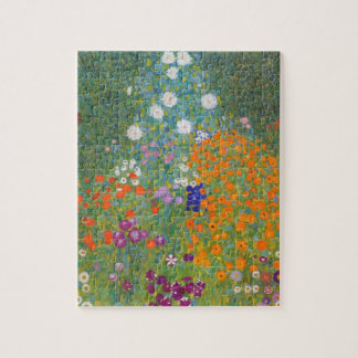 Blomsterträdgård av Gustav Klimt Pussel