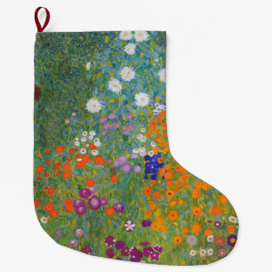 Blomsterträdgård (av Gustav Klimt) Stor Julstrumpa