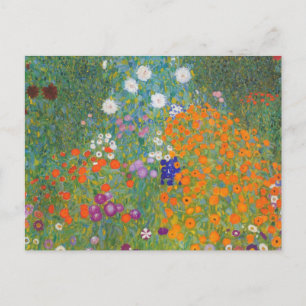 Blomsterträdgård av Gustav Klimt Vykort