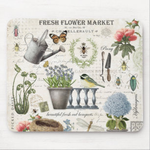 blomsterträdgård av odlarhus för modern Vintage Musmatta