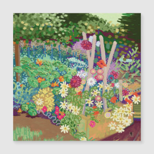 Blomsterträdgård digital grafik